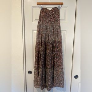 Guy Baxter Boho Sweetheart Maxi Dress. Floral Prairie Print. XS/S. Pristine.